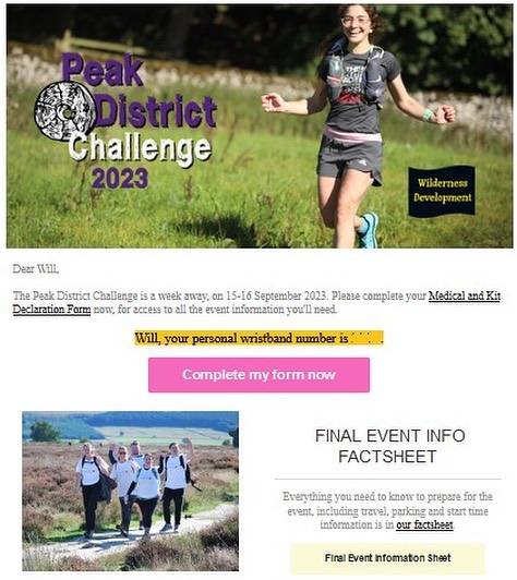 Pre-event information, including GPX files and route guides for this year's Peak District Challen...