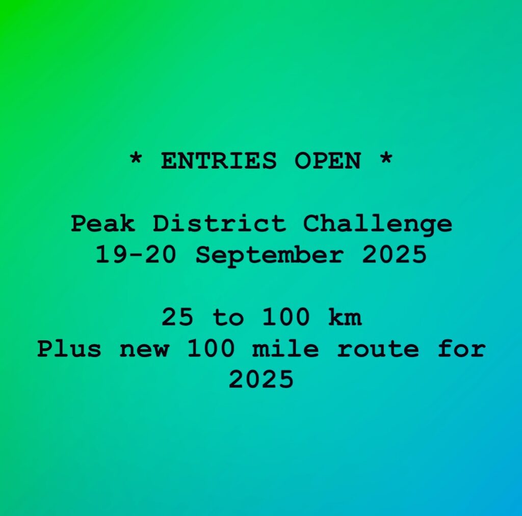 Entries are open for Peak District Challenge 2025 on 1920 September